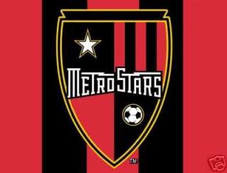 MAJOR LEAGUE SOCCER METROSTARS MLS FAN CLUB TEAM FLAG  