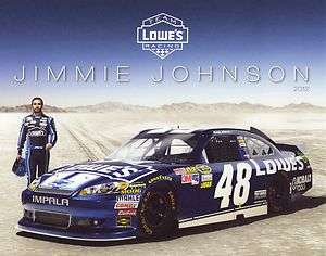 2012 Jimmie Johnson LOWES #48 SPINT CUP POSTCARD  