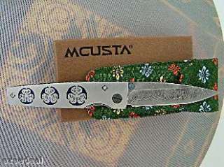 Mcusta Knives Aoi Crest Folder Damascus Blade  