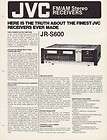 JVC JR S600, JR S400, JR S300, JR S200, JR S100 Stereo Receiver 