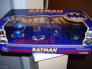 Batman Batmobile Corgi BLUE Limited Set Variant Die Cast  