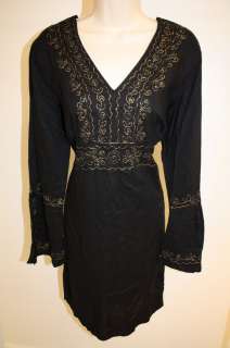 NWT Soaked Swimsuit Cover Up Dress Black Gold  