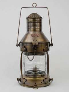 Antique Brass Ship Anchor Oil Lantern 20 Oil Lamp  