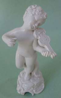 CAPODIMONTE GINORI Italy AMORETTEN PUTTO Cupid ANGEL PLAYING VIOLIN 
