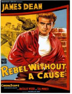 Rebel without a Cause James Dean dvd poster t shirt  