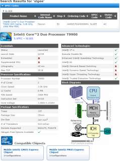 ALL New Intel OEM SLGEE T9900 35W 3.06GHz 6M L2 1066  