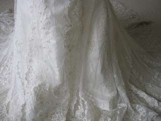 GORGEOUS NEW Casablanca 1960 Lace Wedding Dress Bridal Gown size 6 