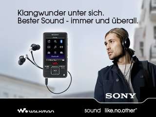 Sony NWZ A 828 S Video / Player (Bluetooth) 8 GB silber  