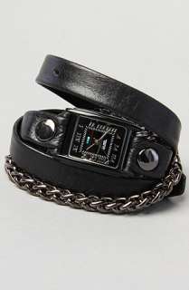 La Mer The Motor Chain Watch in Gun and Black  Karmaloop   Global 