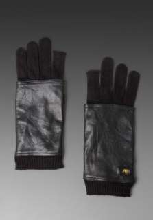 JUICY COUTURE Text Me Leather Electronic Gloves in Black at Revolve 