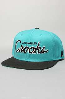   Crooks Snapback Cap in Aqua  Karmaloop   Global Concrete Culture