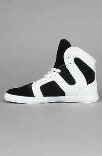 SUPRA The Pilot Sneaker in Black and White Suede  Karmaloop 