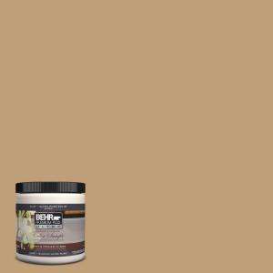 BEHR Ultra 8 oz. Almond Toast Interior/Exterior Paint Tester # 300F 4 