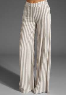 RVCA Stripe Black Wave Wide Leg Pant in Vintage White at Revolve 