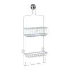 Zenith 26 in. Metal Over the Shower Head Caddy in White