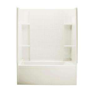 Sterling Plumbing Accord 60 in. x 36 in. x 76 1/4 in. Vikrell Bath and 
