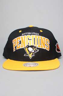 Mitchell & Ness The Arch Snapback Hat in Black Yellow  Karmaloop 