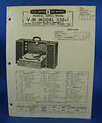 Voice of Music Service Manual Model 334 3 Record Player