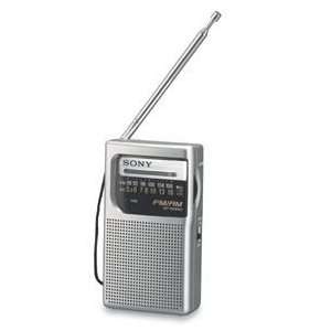 Sony ICF S10 tragbares Radio silber  Elektronik