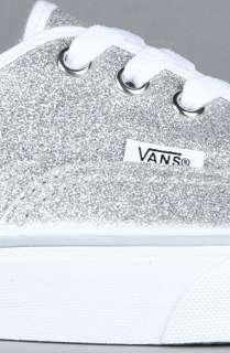 Vans Footwear The Authentic Sneaker in Silver Glitter  Karmaloop 