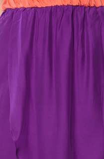 Blaque Label The Two Tone Silk Tulip Dress in Pink and Purple 