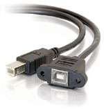 CTG 6 USB 2.0 B Female to B Male Panel Mount Cable (28070) Item 