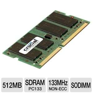 Crucial 512MB PC133 SDRAM 133MHz SODIMM Memory 