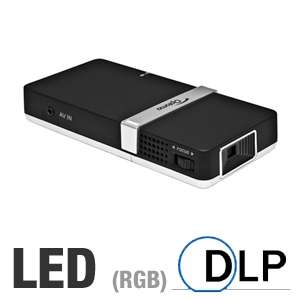 Optoma Pico PK102 DLP LED Pocket Projector   800x600, LED Lamp, USB 