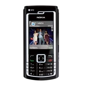 Nokia N72 Tri Band Unlocked GSM Cell Phone/FM Radio (Black) at 