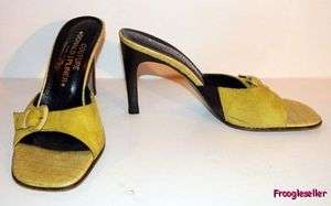 Donald J. Pliner Couture womens slide heels pumps shoes 6.5 M green 