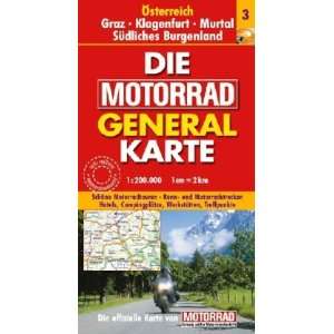 Die Motorrad Generalkarte Österreich 3. Graz, Klagenfurt, Murtal 
