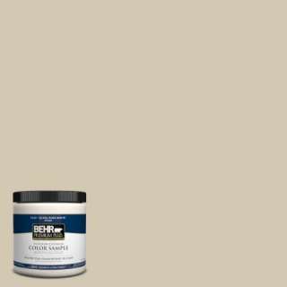 BEHR Premium Plus 8 oz. Sand Fossil Interior/Exterior Paint Tester 
