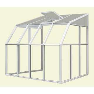   To 6 ft. 6 in. x 8 ft. 6 In., White Frame Clear Acrylic Panels Sunroom