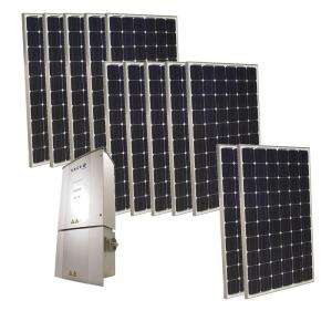 Grape Solar 3,000 Watt Monocrystalline PV Grid Tied Solar Power Kit GS 