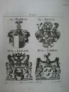 von Harras, von Kinigl, von Reisach WAPPEN 1799  
