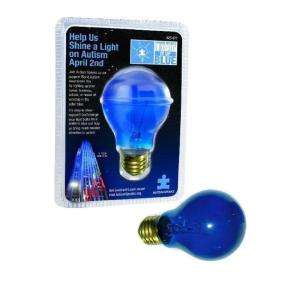 Autism Speaks Blue 25 Watt A19 Incandescent Light Bulb A19 120v 25w 