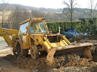 Baggerlader JCB Perkinsmotor Schaufel Einsatzbereiter zustand. in 