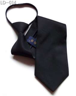 3Mens Necktie ZIPPER Zip Up Neck TIE(Free choices Color  
