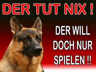 WARNSCHILD Deutscher Schäferhund A5 A4 Will nur spielen  
