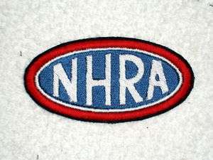 NHRA Harley Embroidered Patch, Cycle Drag Race  