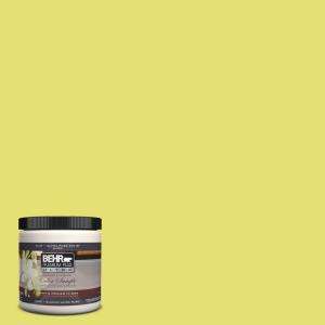 BEHR Ultra 8 oz. Citron Interior/Exterior Paint and Primer in One 