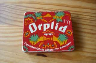 alte Zigarettendose der Marke Orplid (Constantin) aus Metall in 