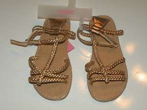 GYMBOREE FLORAL REEF BRAIDED STRAPPY SANDALS 9 NWT  