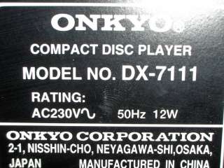 Onkyo TA 6211 Tape Deck + DX7111 CD Player Baustein  Top Zustand in 