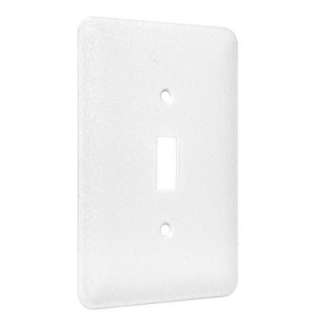   Gang Textured White Toggle Wall Plate WMTW T 