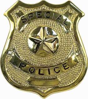 Gold Special Custom Police Shield Law Enforcement Badge  