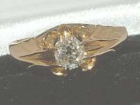 VICTORIAN 18CT GOLD ½ CARAT OLD CUT DIAMOND RING  