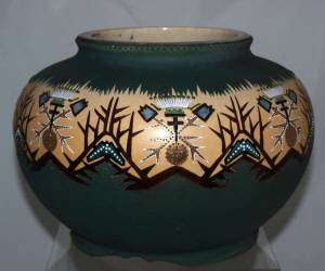 Late 1800s American Indian Style Jardiniere.  