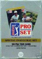 PRO SET 1990 PGA TOUR Inagural 100 CARDS Ltd Ed SETS  