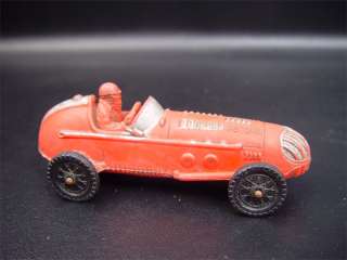 Vintage Auburn Rubber Open Racer Red Toy Race Car #536  